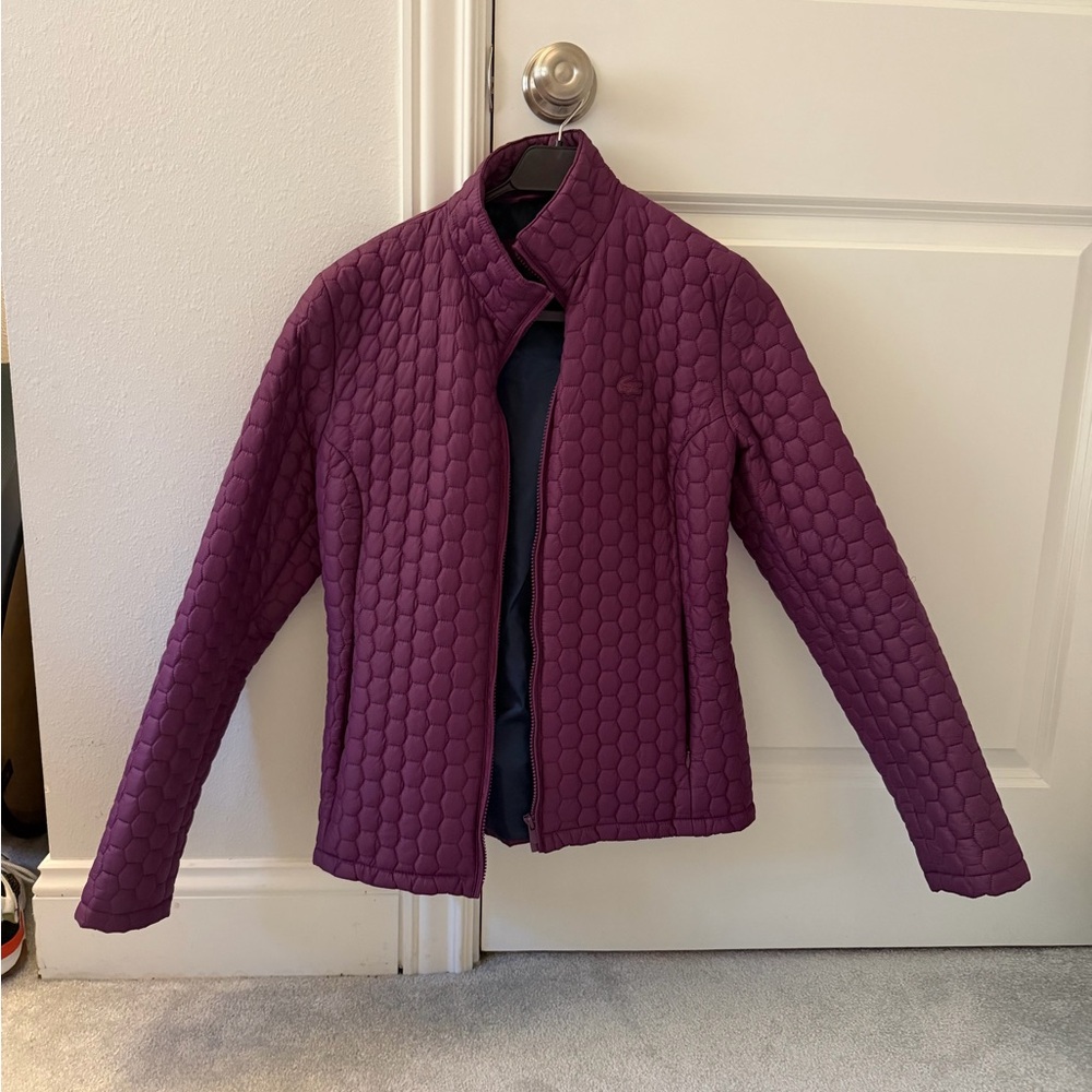 Women's Lacoste Purple Quilted Jacket